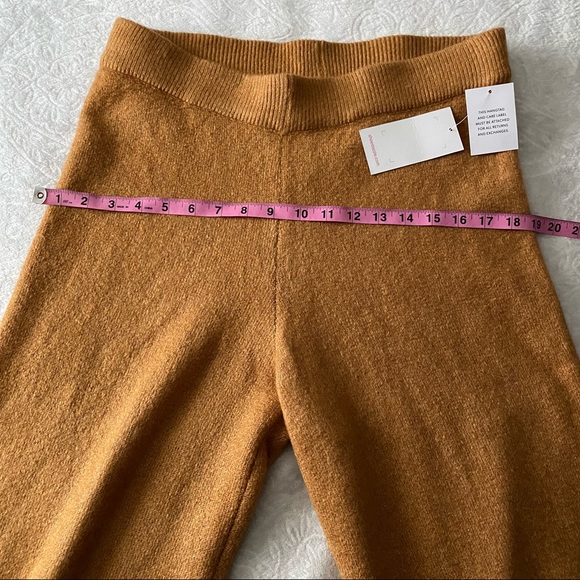 NWT Camel Colored Knit Wide Leg Pants - Picture 8 of 14